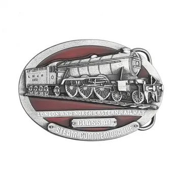 Gürtelschnalle Dampflokomotive