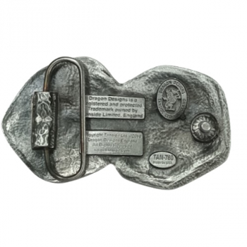 Preview: Gürtelschnalle Zwei Spielwürfel - Würfelpaar hinten