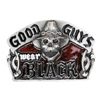 Gürtelschnalle Good Guys Wear Black