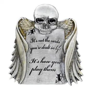 Belt Buckle Skull with Wings