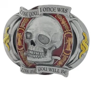 Belt Buckle Skull Memento Mori