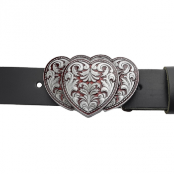 Belt Buckle 3 Hearts