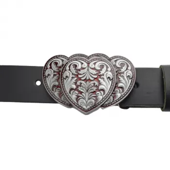 Belt Buckle 3 Hearts