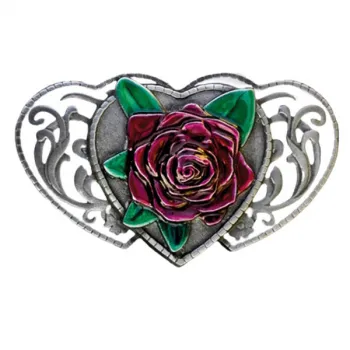 Buckle Hearts with Rose
