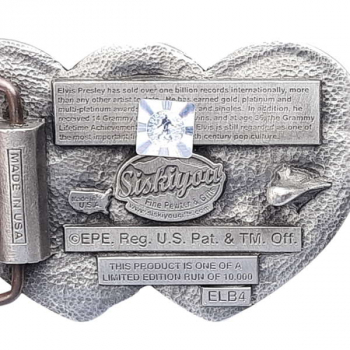 Preview: Belt Buckle Elvis backside with licence label