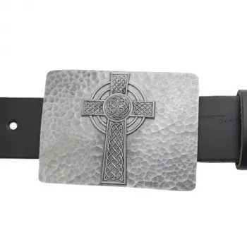 Belt Buckle Celtic Cross With Belt