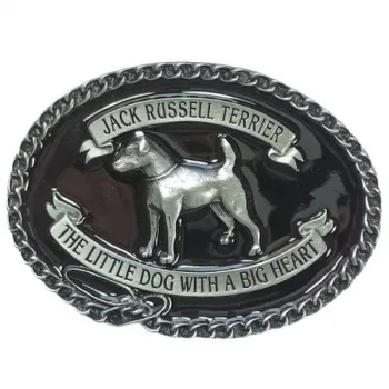 Belt Buckle Jack Russell Terrier, dog breed buckle