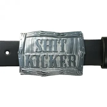Gürtelschnalle Shit Kicker mit Gürtel
