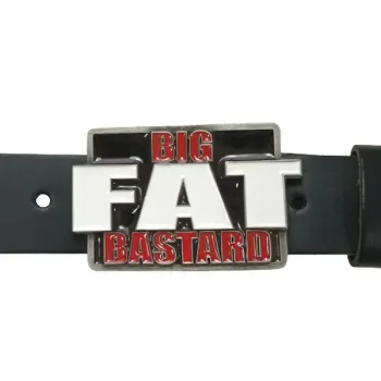 Belt Buckle Big Fat Bastard with belt