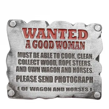 Guertelschnalle Wanted A Good Woman