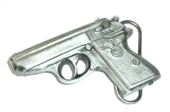 Gürtelschnalle Pistole Kaliber 9