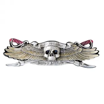 Buckle Skull with wings