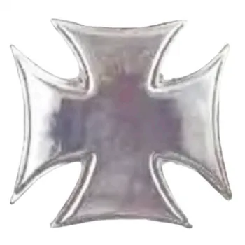 Gürtelschnalle Chopperkreuz in silber | Eisernes Kreuz