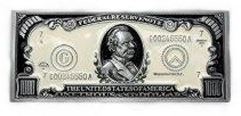 Buckle One thousand dollars banknote