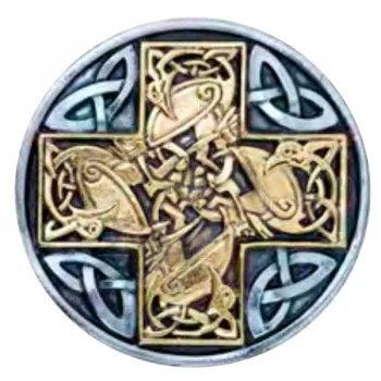 Guertelschnalle Keltisches Kreuz