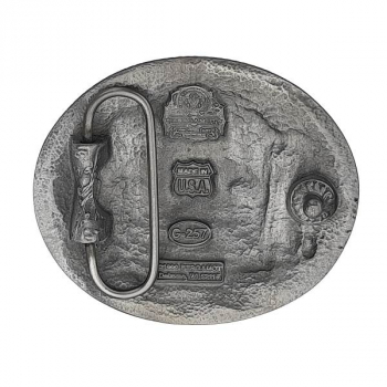 Preview: Gürtelschnalle Indianer Rückseite