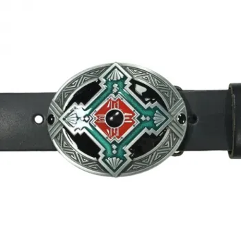 Belt Buckle Indian Rhombus with belt
