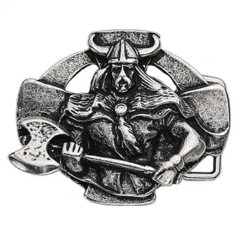 Belt Buckle Viking antique silver