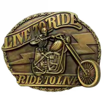 Belt Buckle Live to ride