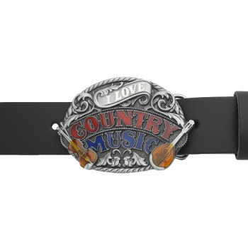 Preview: Gürtelschnalle Country Music mit Gürtrl