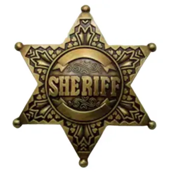 Gürtelschnalle Sheriffstern