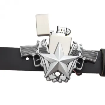 Buckle Star with lighter with belt