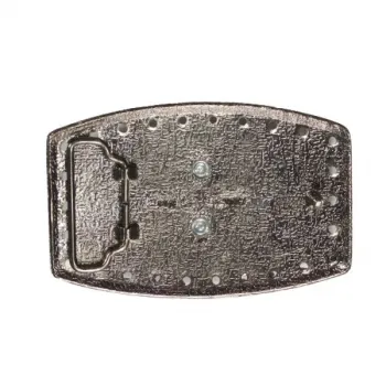 Belt Buckle Peace sign with glittering stones back