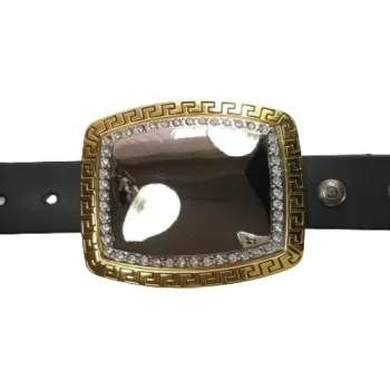 Belt Buckle Polished with decorative frame with belt