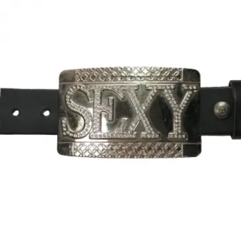 Belt Buckle Sexy with rhinestones with belt
