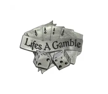 Gürtelschnalle Lifes A Gamble