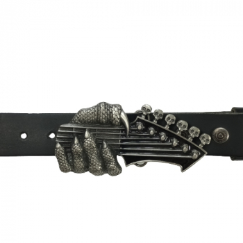 Preview: Belt Buckle Guitar Head with Hand with belt