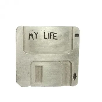 Belt Buckle Floppy Disc - My Life