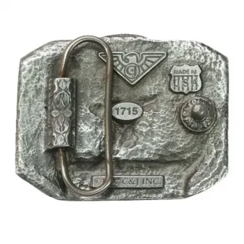 Belt Buckle Hunting back