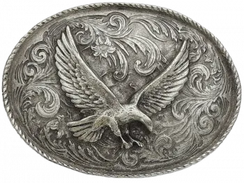 Belt Buckle Flying Eagle + Decorations