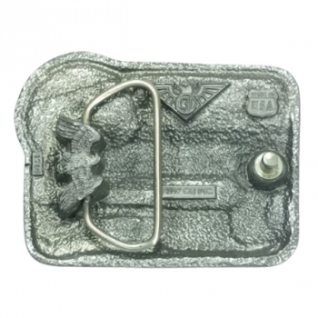 Preview: Belt Buckle Happy Trails - Airstream Trailer + Sun back