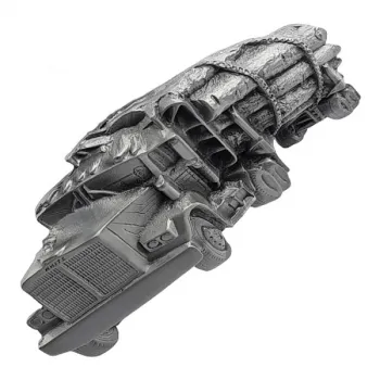 Gürtelschnalle Holztransporter