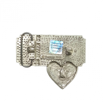 Preview: Gürtelschnalle Herzschloss hinten