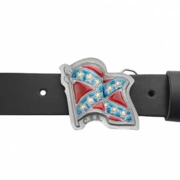 Preview: Belt Buckle Rebel Flag
