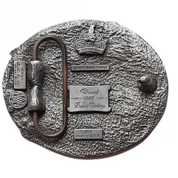 Belt Buckle Wizard Fortune Teller Astrologer back