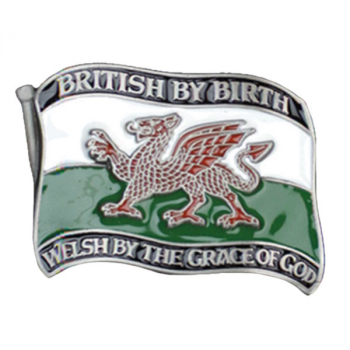 Gürtelschnalle Flagge von Wales