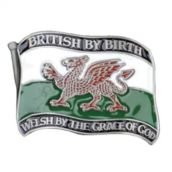 Gürtelschnalle Flagge von Wales