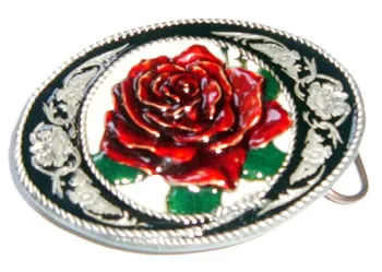 Gürtelschnalle Rose