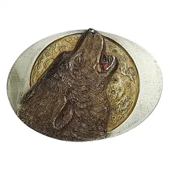 Gürtelschnalle Wolfskopf