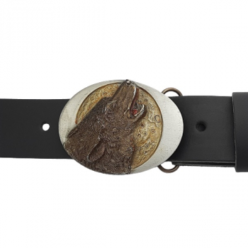Preview: Buckle Wolfshead with belt