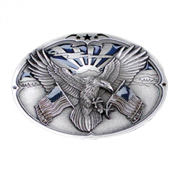 Belt Buckle Eagle with US-Flags