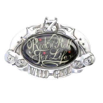 Design Belt Buckle D. Vicente - Wild Girl - RocknRoll for life