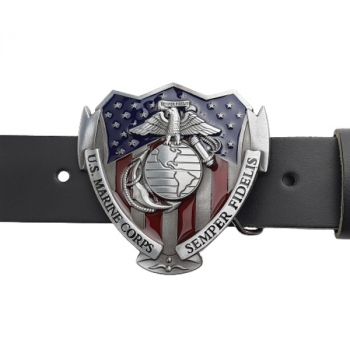 Preview: Belt Buckle U.S. Marine Corps with belt