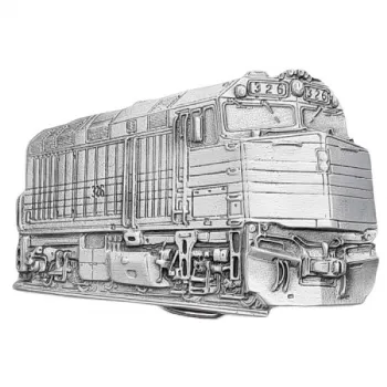 Gürtelschnalle Diesellokomotive