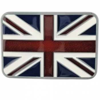 Preview: Gürtelschnalle Flagge Großbritannien, Union Jack, Zinnguss, nickelfrei, mehrfarbig, für Gürtel bis 40 mm Breite