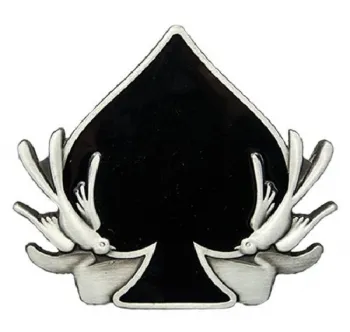 Gürtelschnalle Playing Card